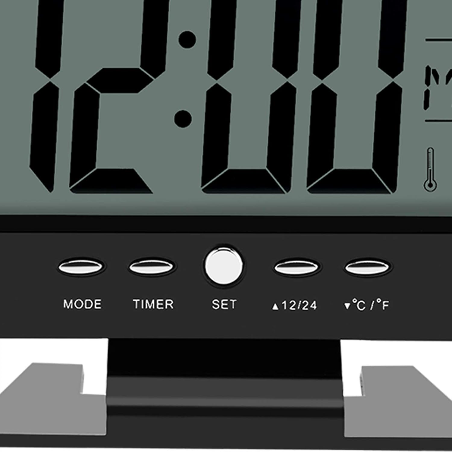Tiiyee Electric Clock with Calendar and Temp Display