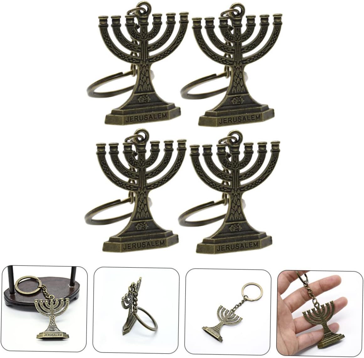20 Pcs Hanukkah Key Ring Tote Purse Gift Ornaments