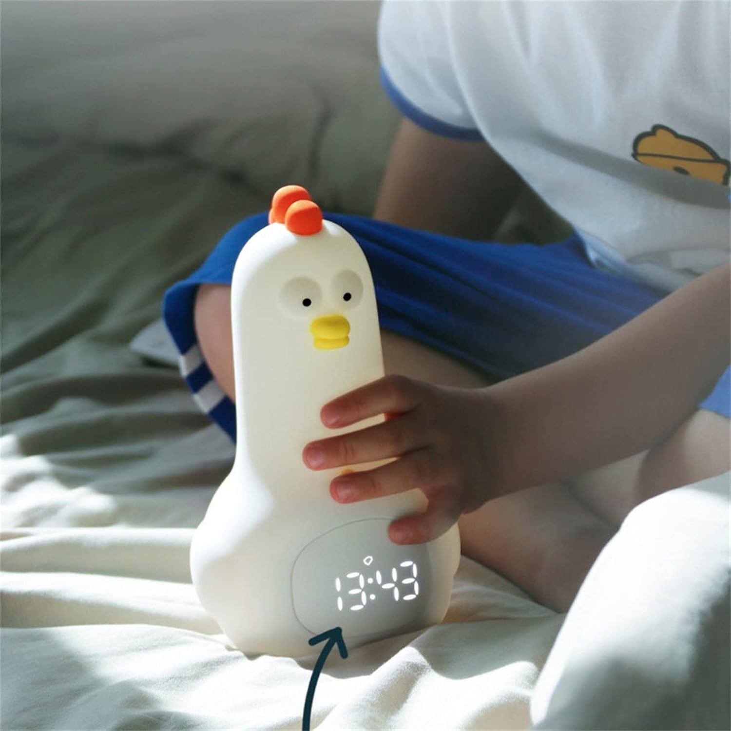 DIYCAM Cute Chicken Alarm Clock Night Light