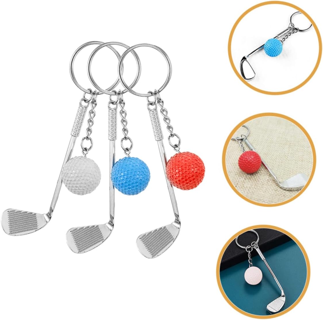 Mipcase Golf Ball Keychain for Golf Lovers