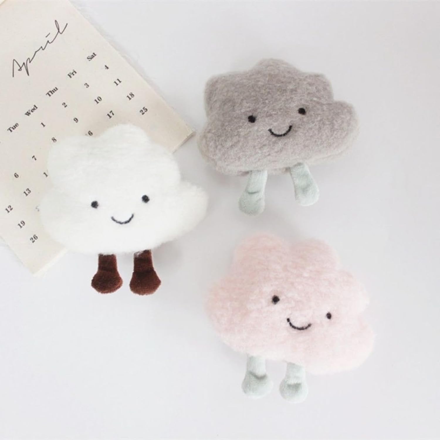 Cute Cloud Puffy Curtain Tieback 2pcs Pink