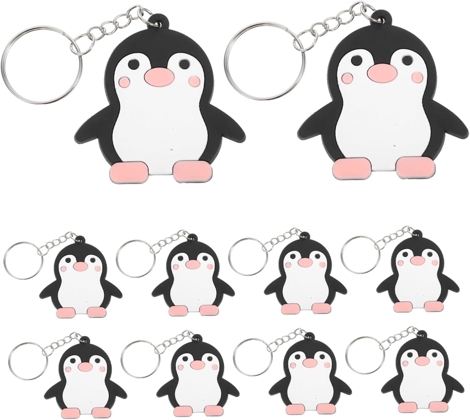 24Pcs Penguin Keyring Cute Animal Pendant