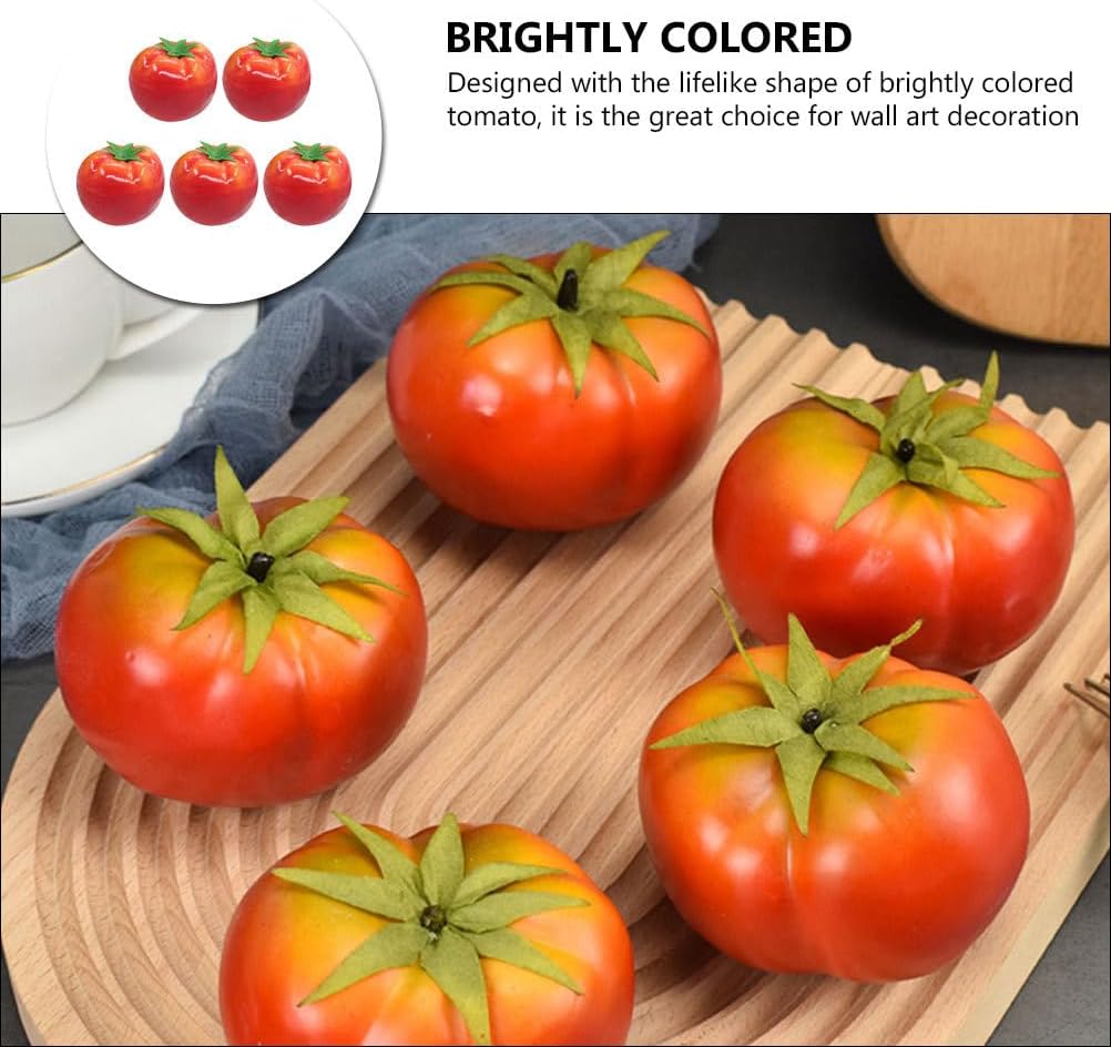 VOSAREA Artificial Tomatoes 6pcs Realistic Decor