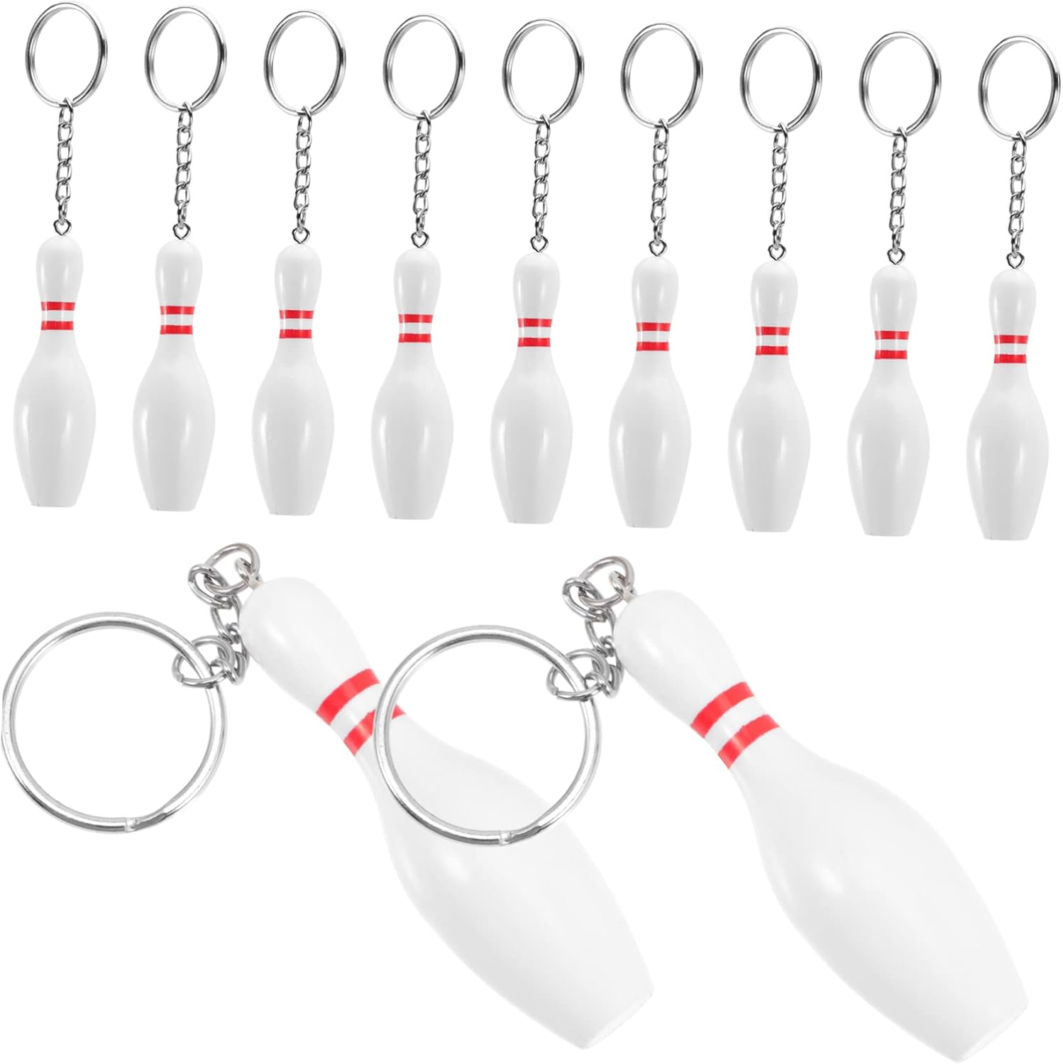 BESTonZON Bowling Keychains Cute Cartoon Design