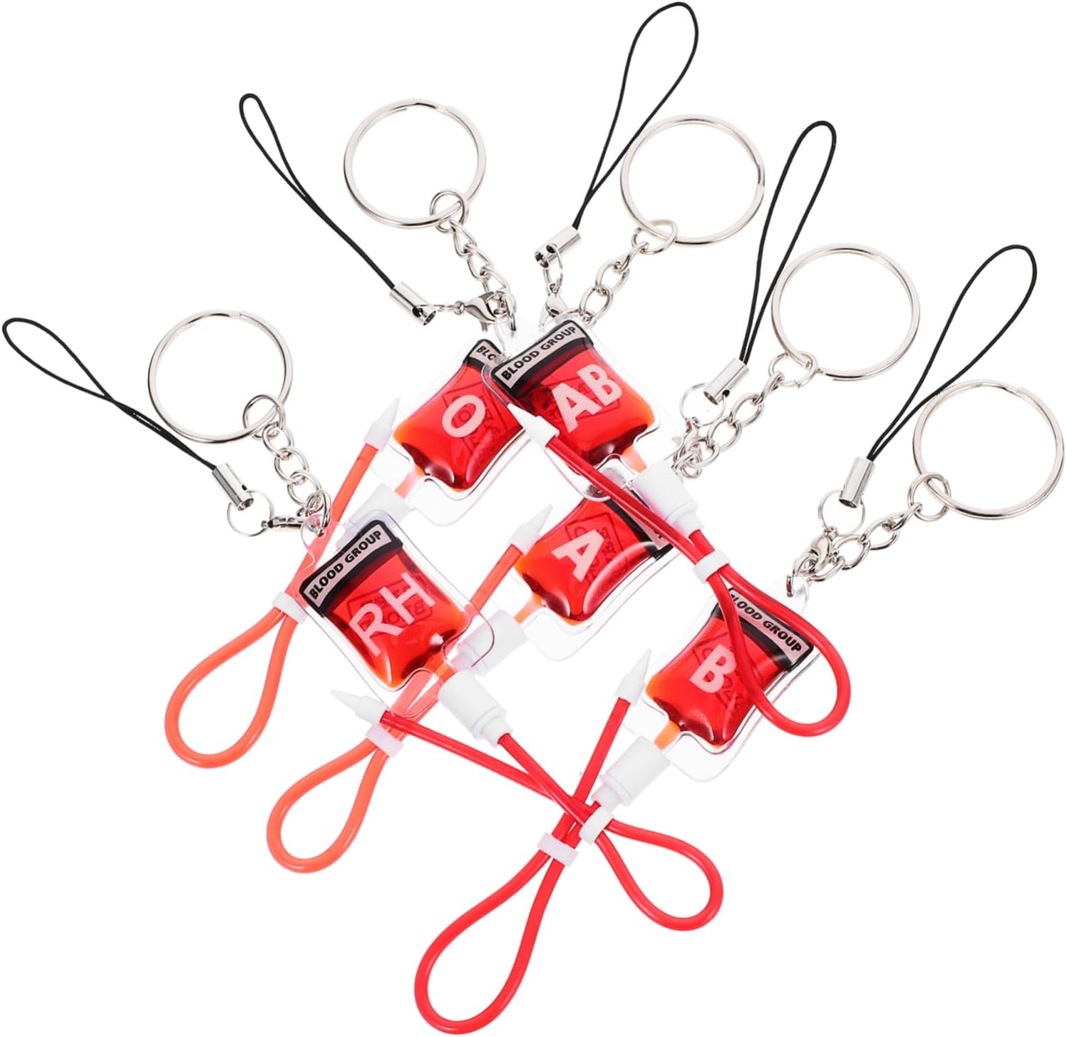 25pcs Unique Keychain Holder for Halloween Style Keyring Decor