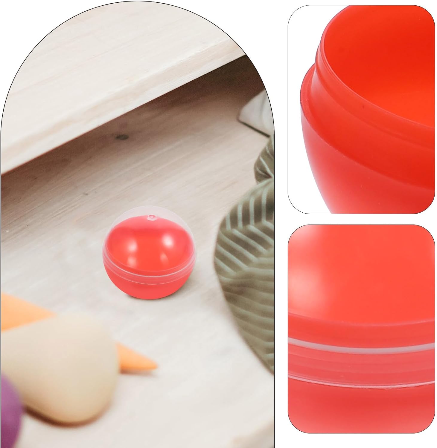 50pcs Transparent Vending Capsules 38mm Gumball Toys
