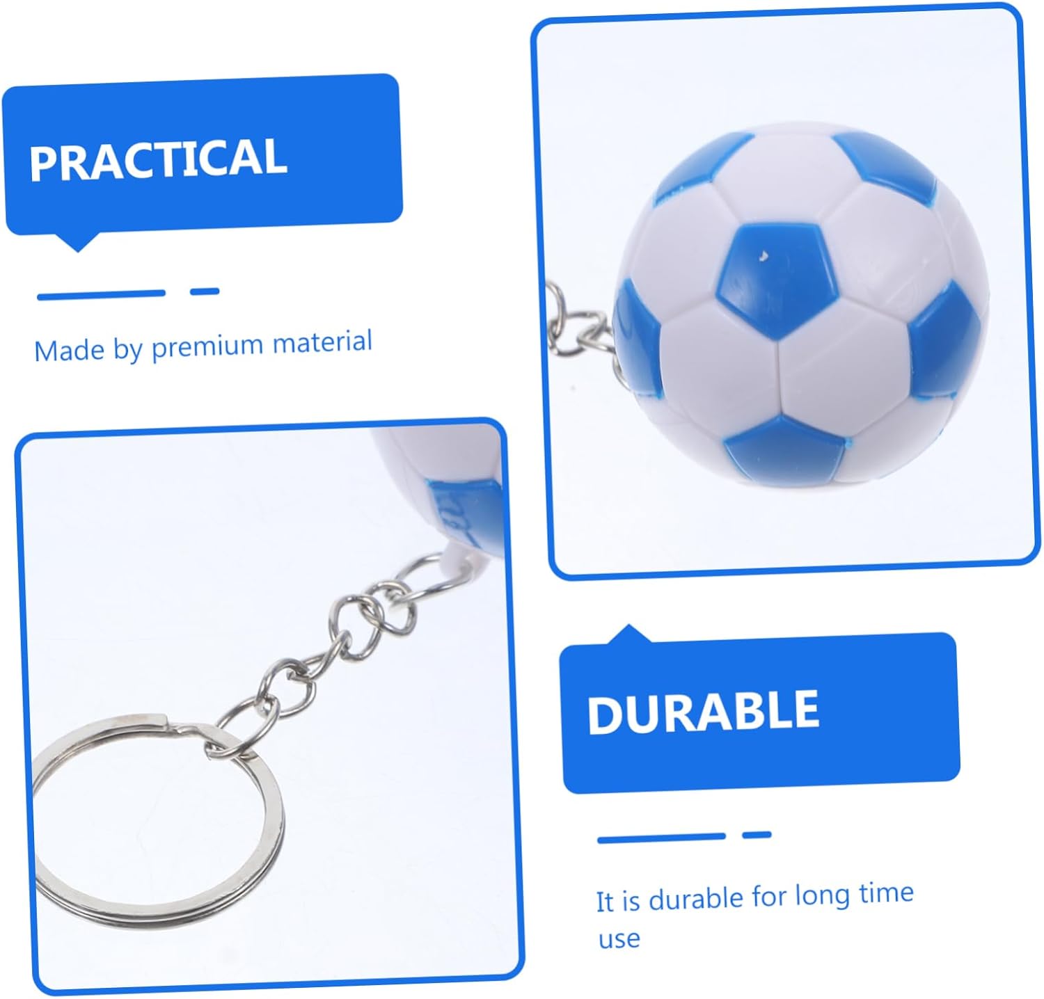 Soccer Ball Keychains 4cm Set for Birthday Party Favors