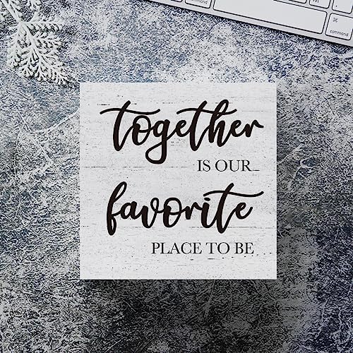 Together Is Our Favorite Place to Be Wooden Box Sign
