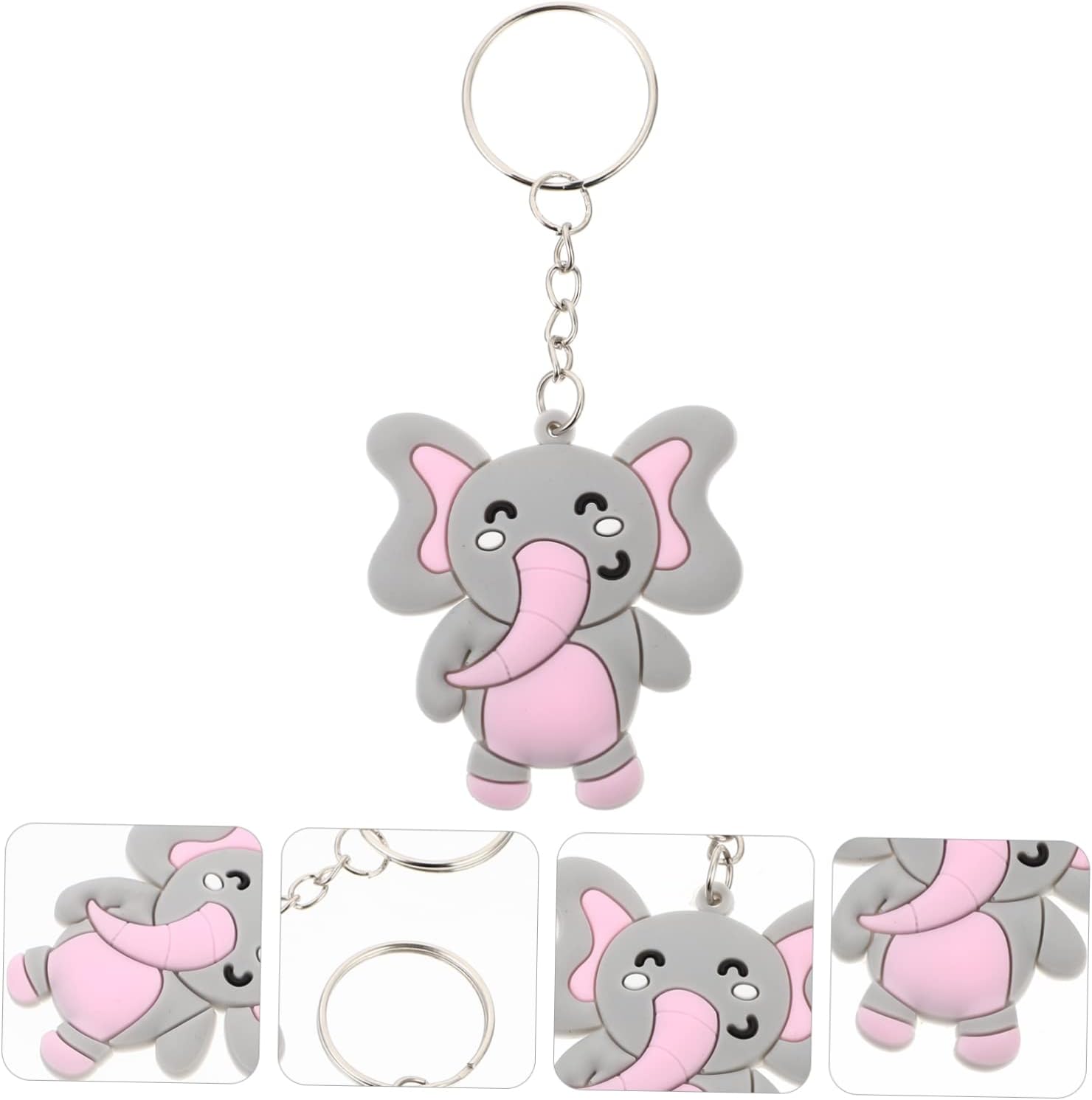 50pcs Cute Elephant Keychain Bag Pendant