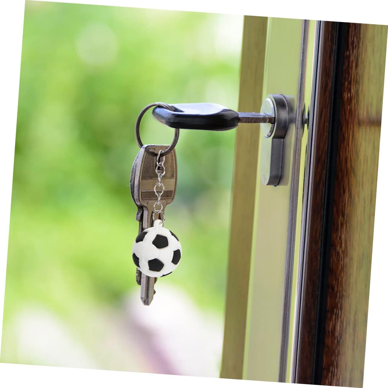 16pcs Soccer Keychain Set with Ball Design