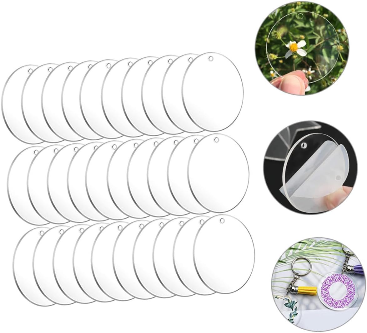 Gadpiparty 150pcs Keychain Blanks for Crafts and DIY