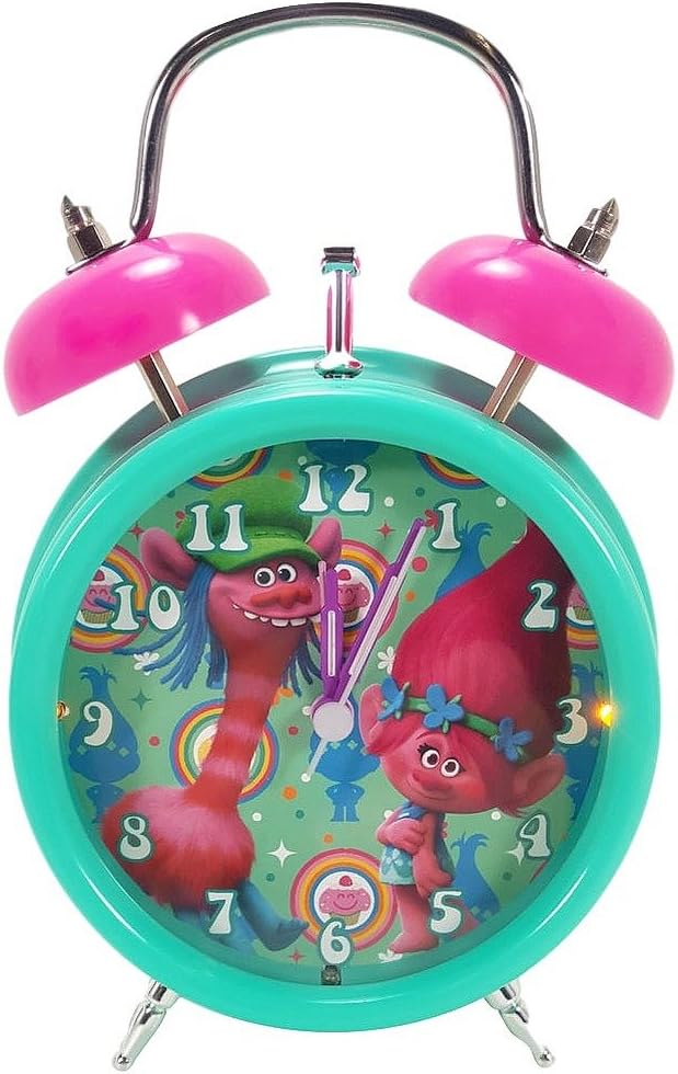 Dreamworks Trolls Alarm Clock with Poppy and Cooper Light