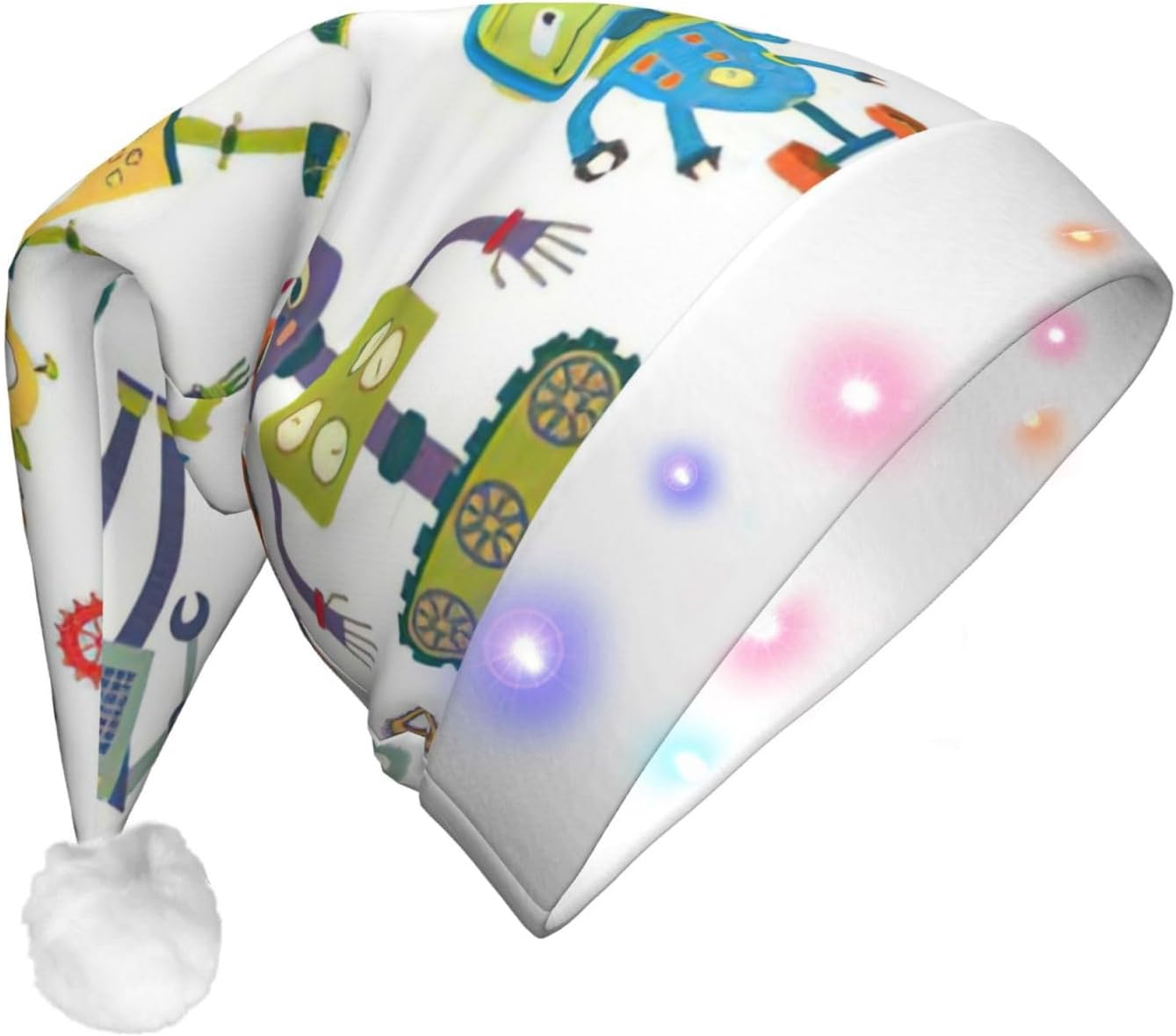 Cute Cartoon Robot Christmas Hat Unisex Beanie