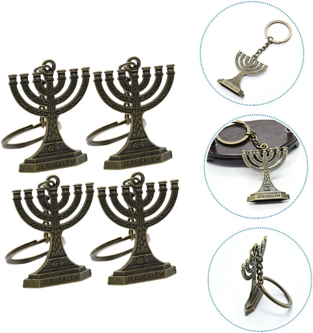 20 Pcs Hanukkah Key Ring Tote Purse Gift Ornaments Backpack Keychain