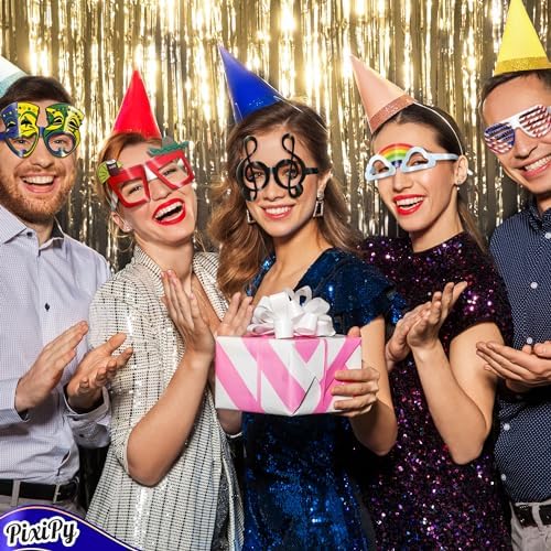 PixiPy Funny Paperboard Photo Booth Props - 30pc Hawaiian Theme