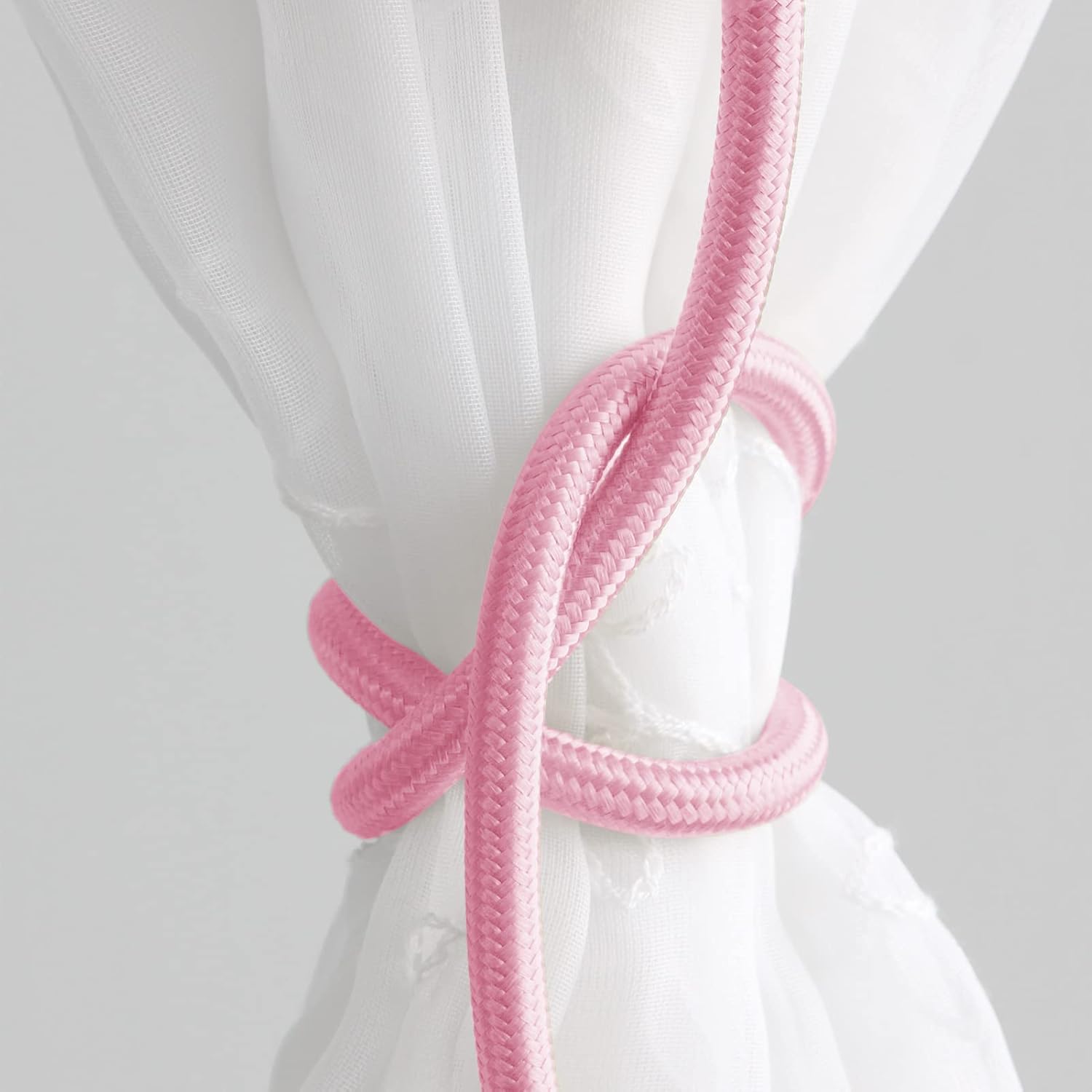 Valea Home 2 Pieces Pink Curtain Tiebacks Holdbacks