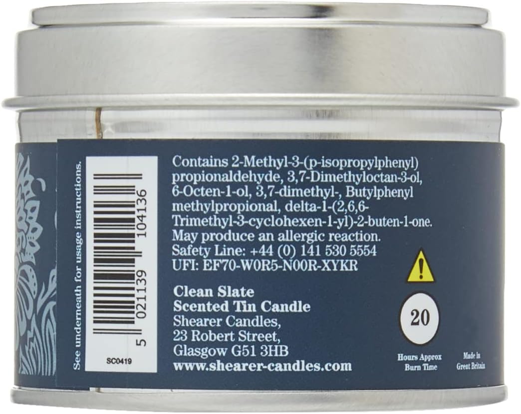 Shearer Candles Clean Slate Travel Tin