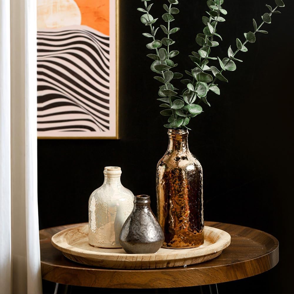 Ceramic Vase Set of 3 Boho Modern Decorative Vases