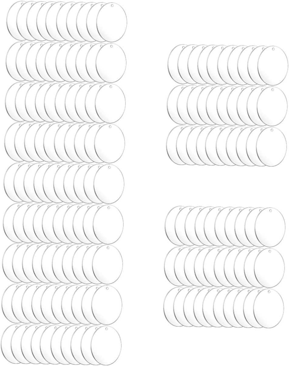 Gadpiparty 150pcs Keychain Blanks for Crafts and DIY