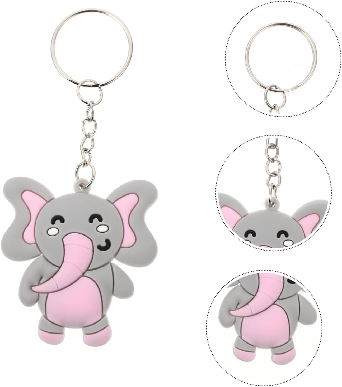50pcs Cute Elephant Keychain Bag Pendant