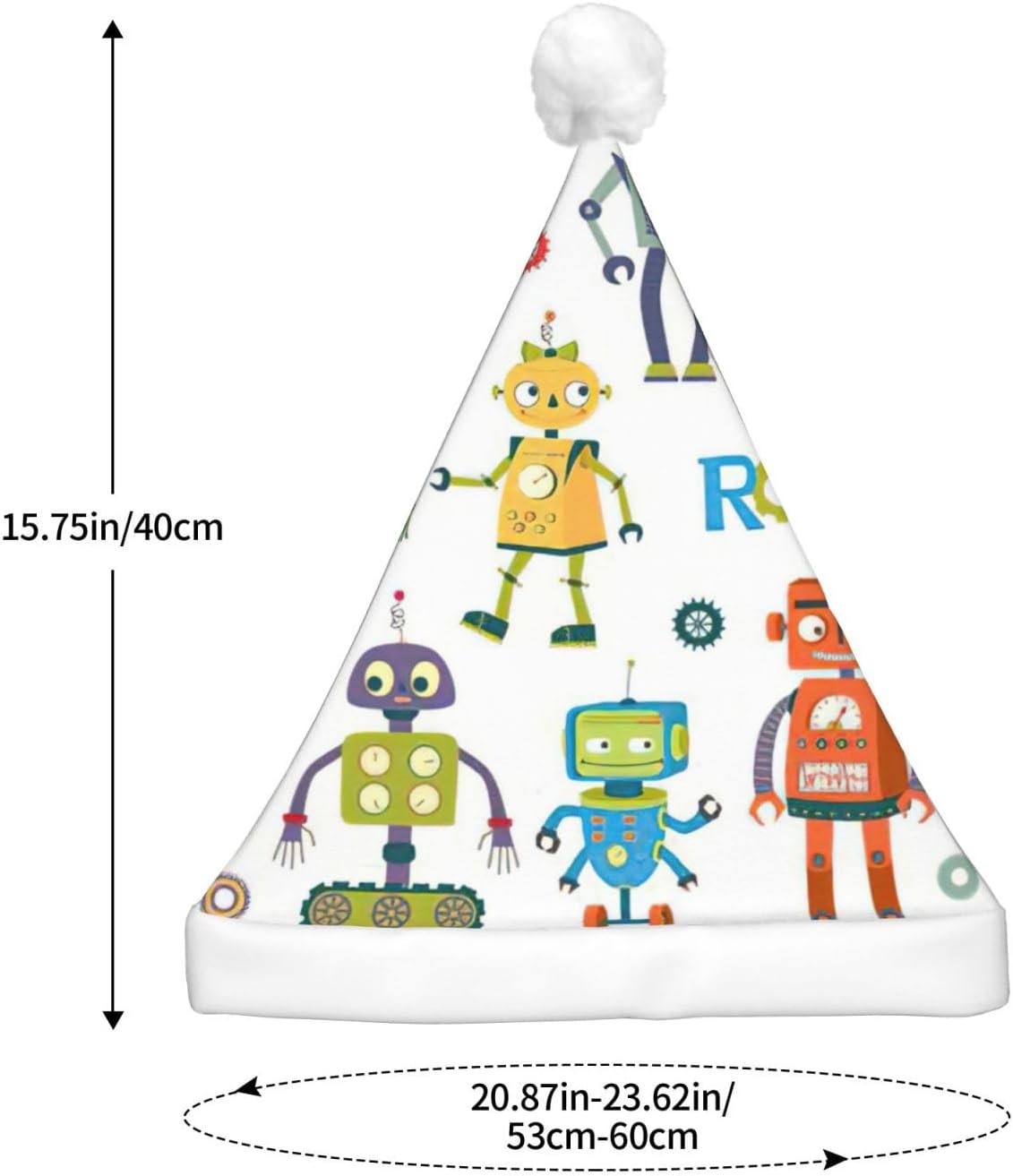 Cute Cartoon Robot Christmas Hat Unisex Beanie