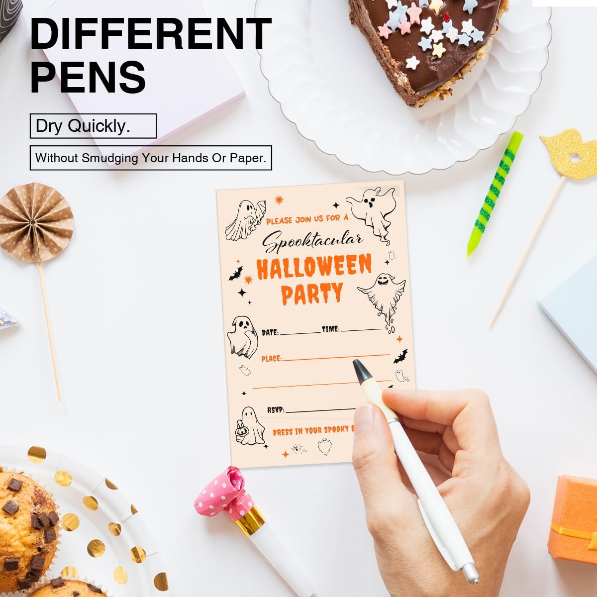 Halloween Party Invitations with Envelopes Set of 20 Double Sided