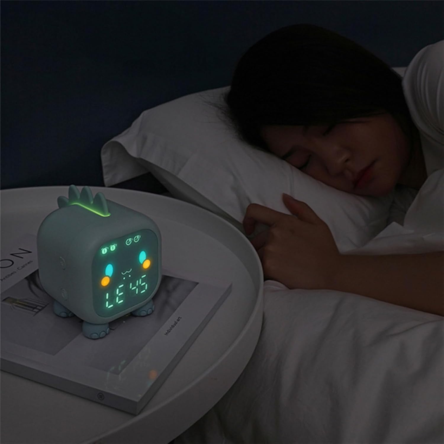 Cute Dinosaur LED Alarm Clock with Night Light
