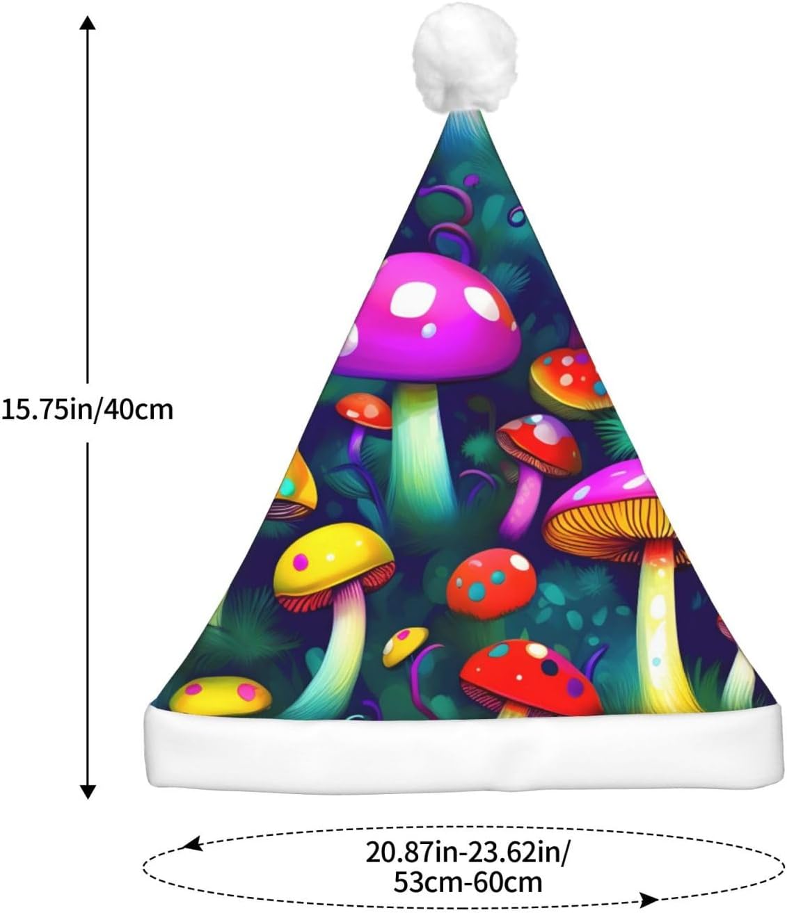 Bright Mushrooms Christmas Hat with LED Lights