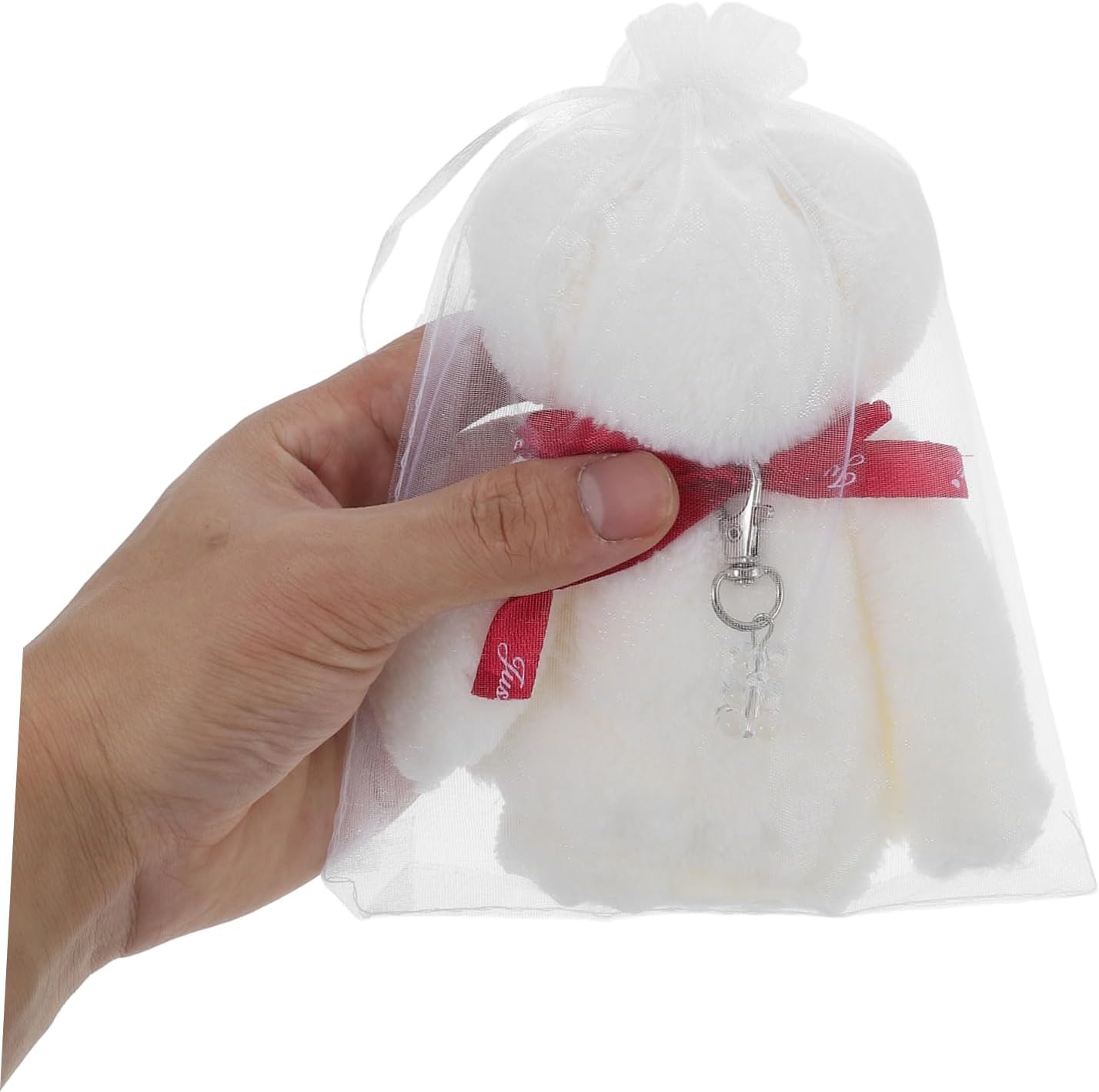 Adorable Bear Towel and Keychain Party Favor Set