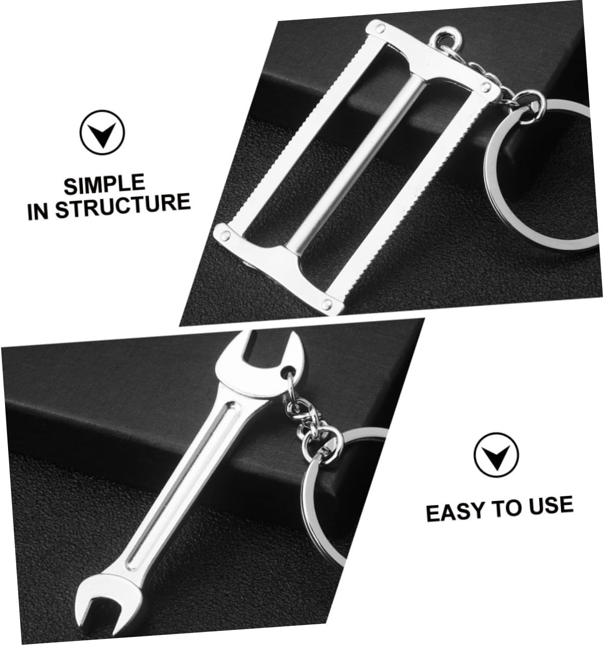 20pcs Creative Tool Keychain Pendants for Bags and Cars