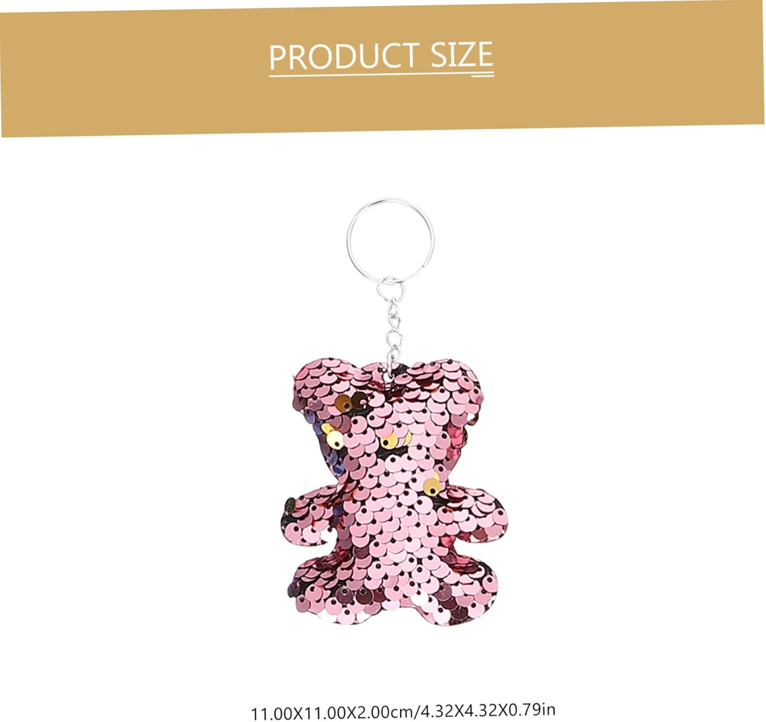 Cabilock Glitter Sequin Keychain for Car and Party Favors