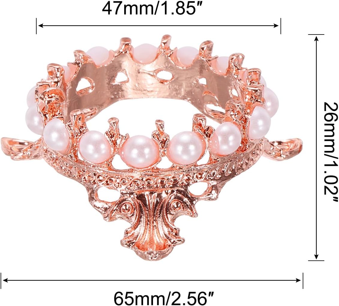 MECCANIXITY Rose Gold Crystal Ball Display Holder
