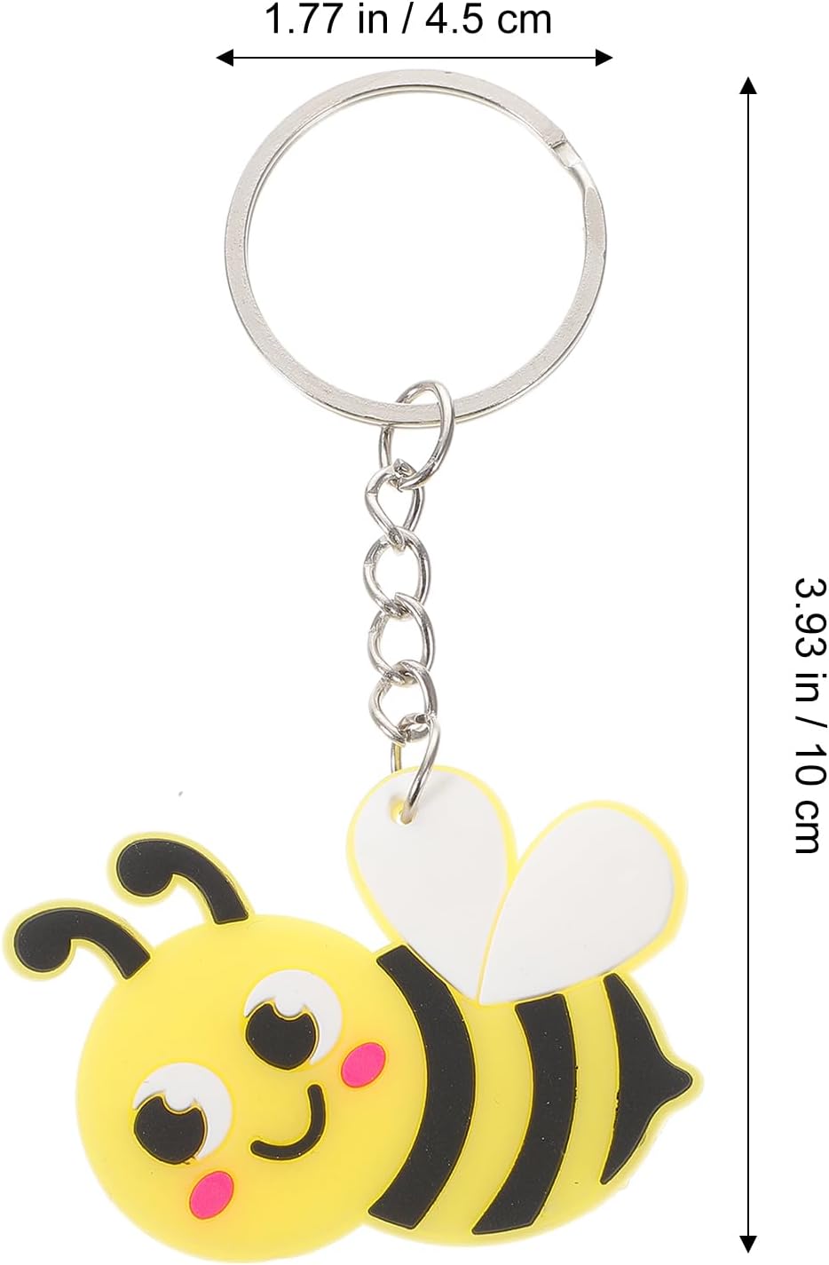 KESYOO 120 Piece Cartoon Bee Keychain Set