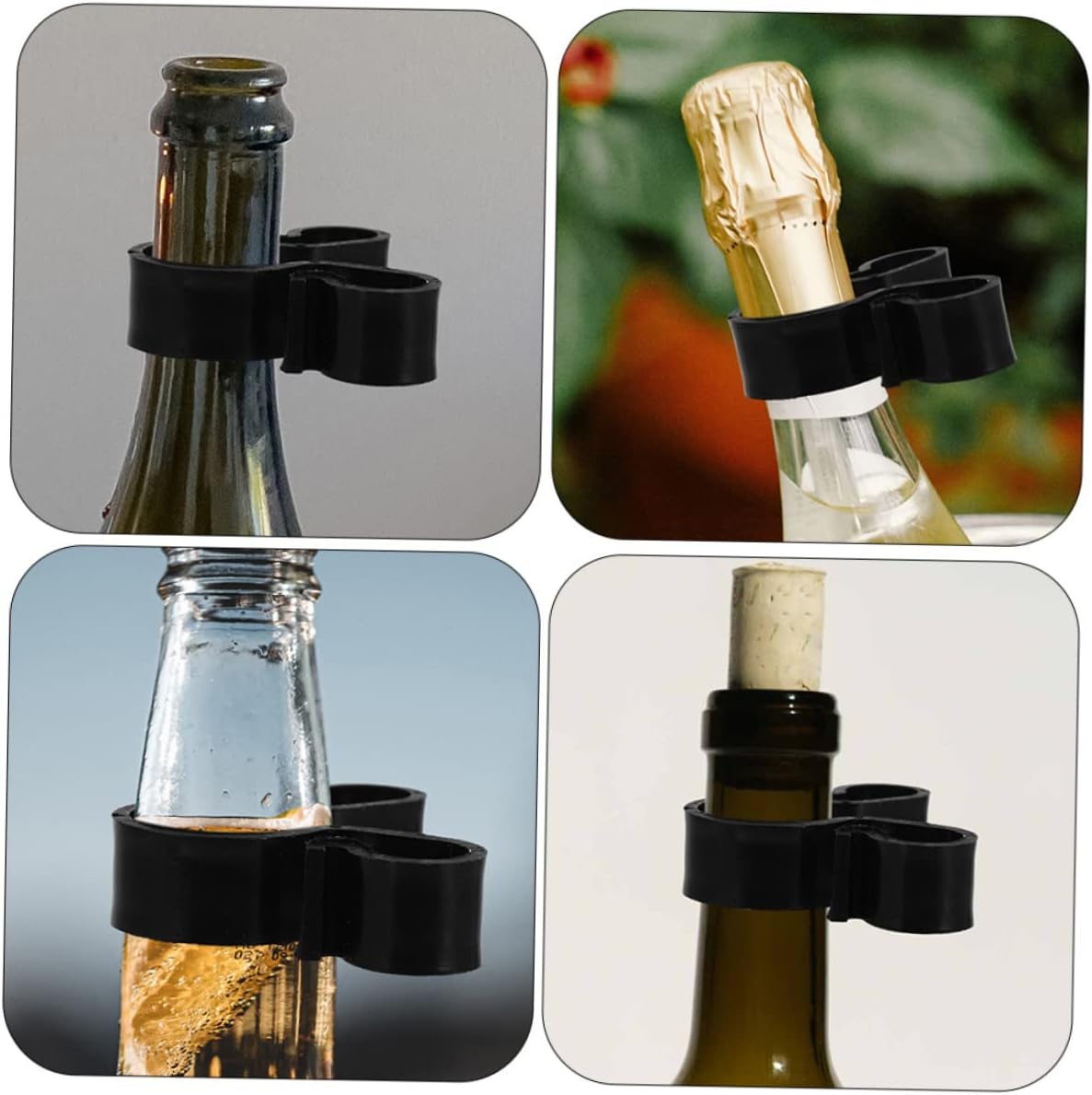 40pcs Dual Slot Candle Holder Safety Clips for Bottles and Wine