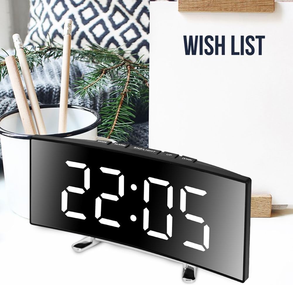 Eforcase Digital Alarm Clock with Temperature Display