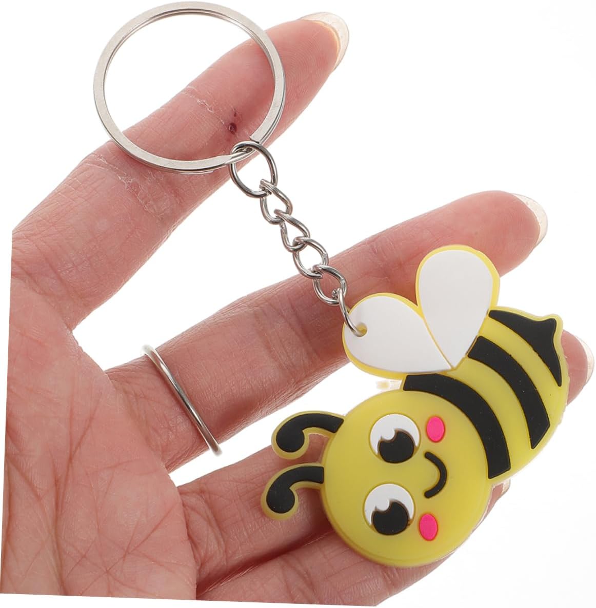 20Pcs Cute Bee Keychains for Backpack Charms and Party Favors