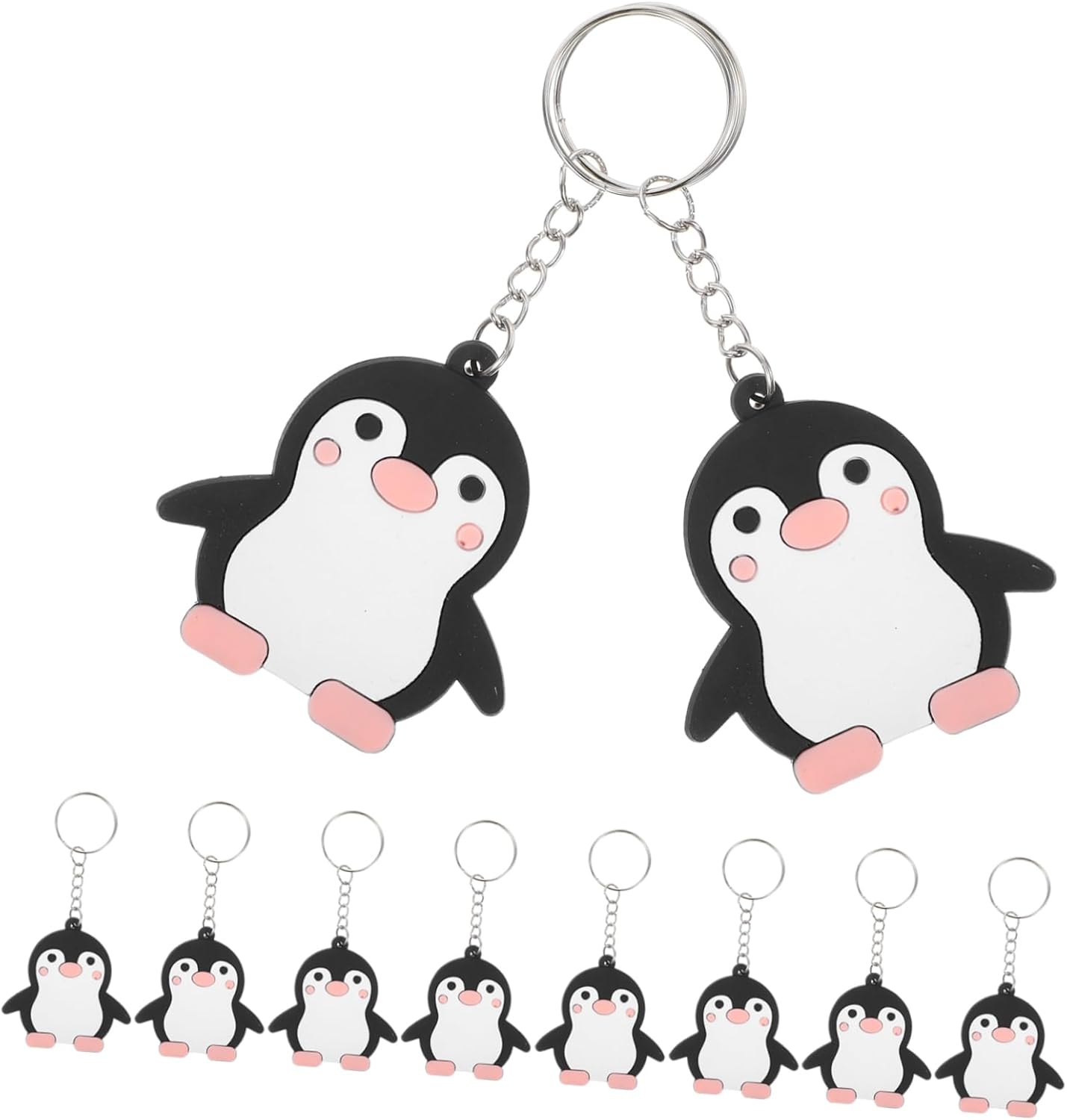 Wakauto 24pcs Adorable Penguin Keychain Set