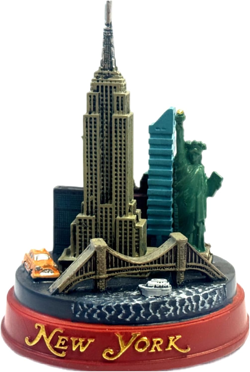 35 Inch Hand Painted NYC Statues Souvenir