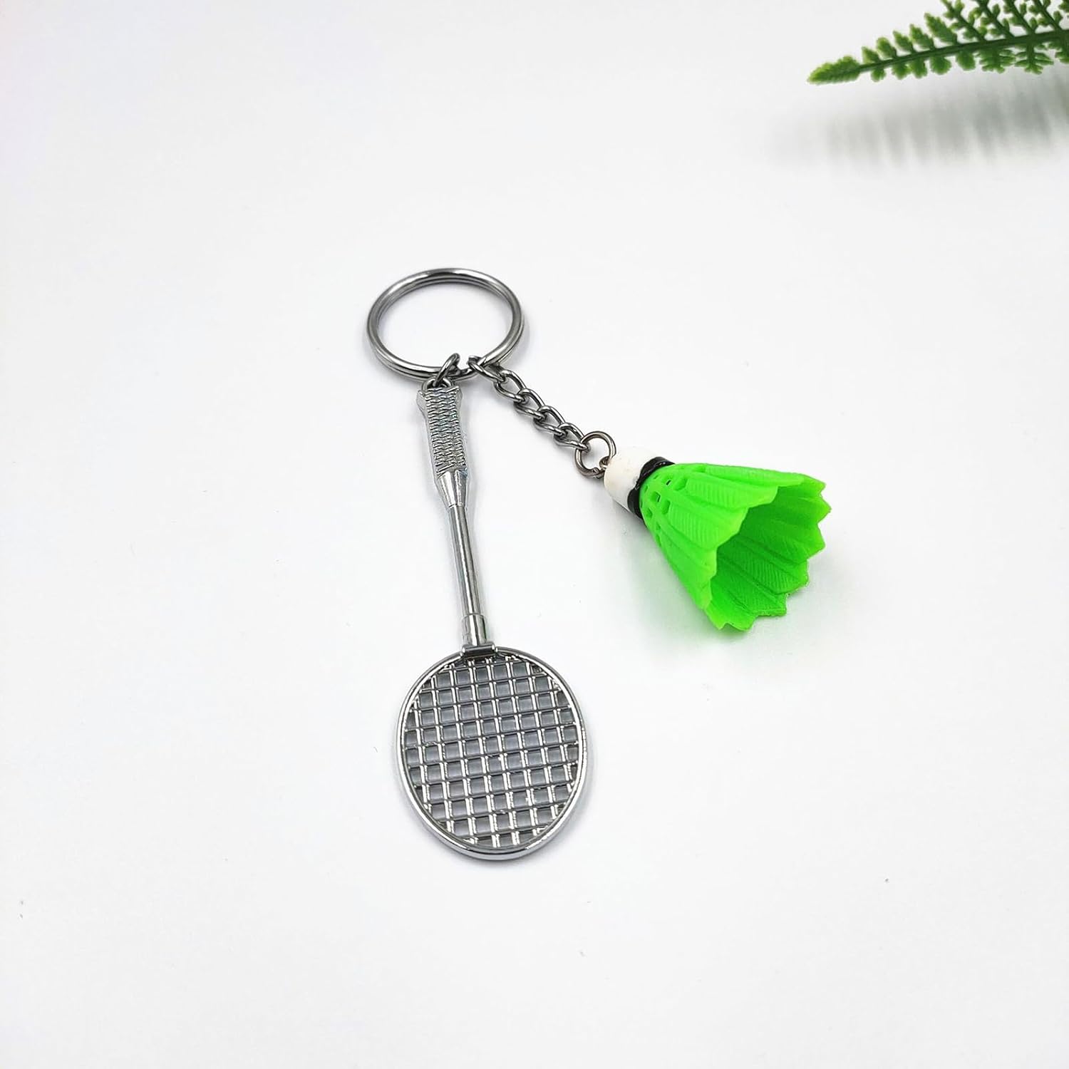 6Pcs Badminton Keyring Badminton Key Holder Backpack Purse Charm Pendant
