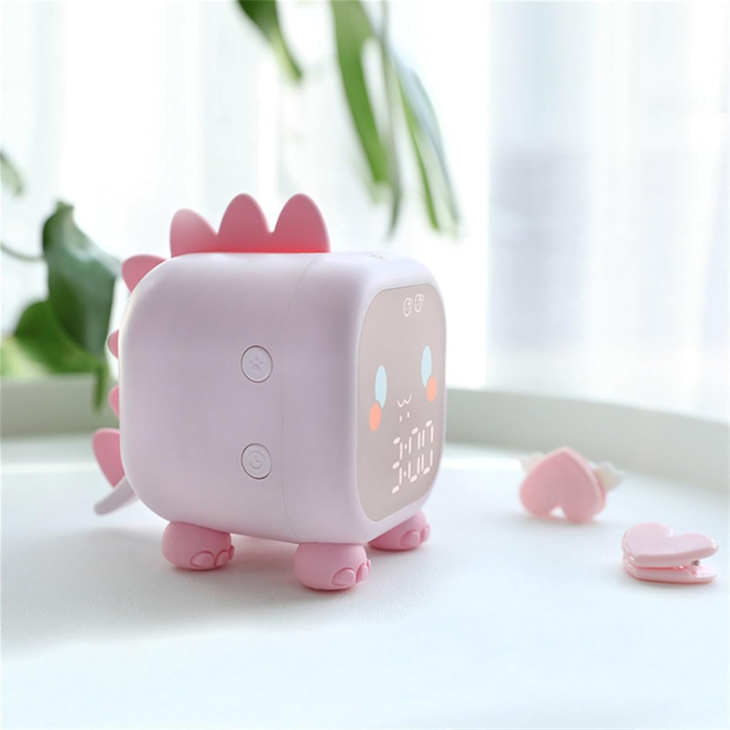 Cute Dinosaur LED Alarm Clock with Night Light
