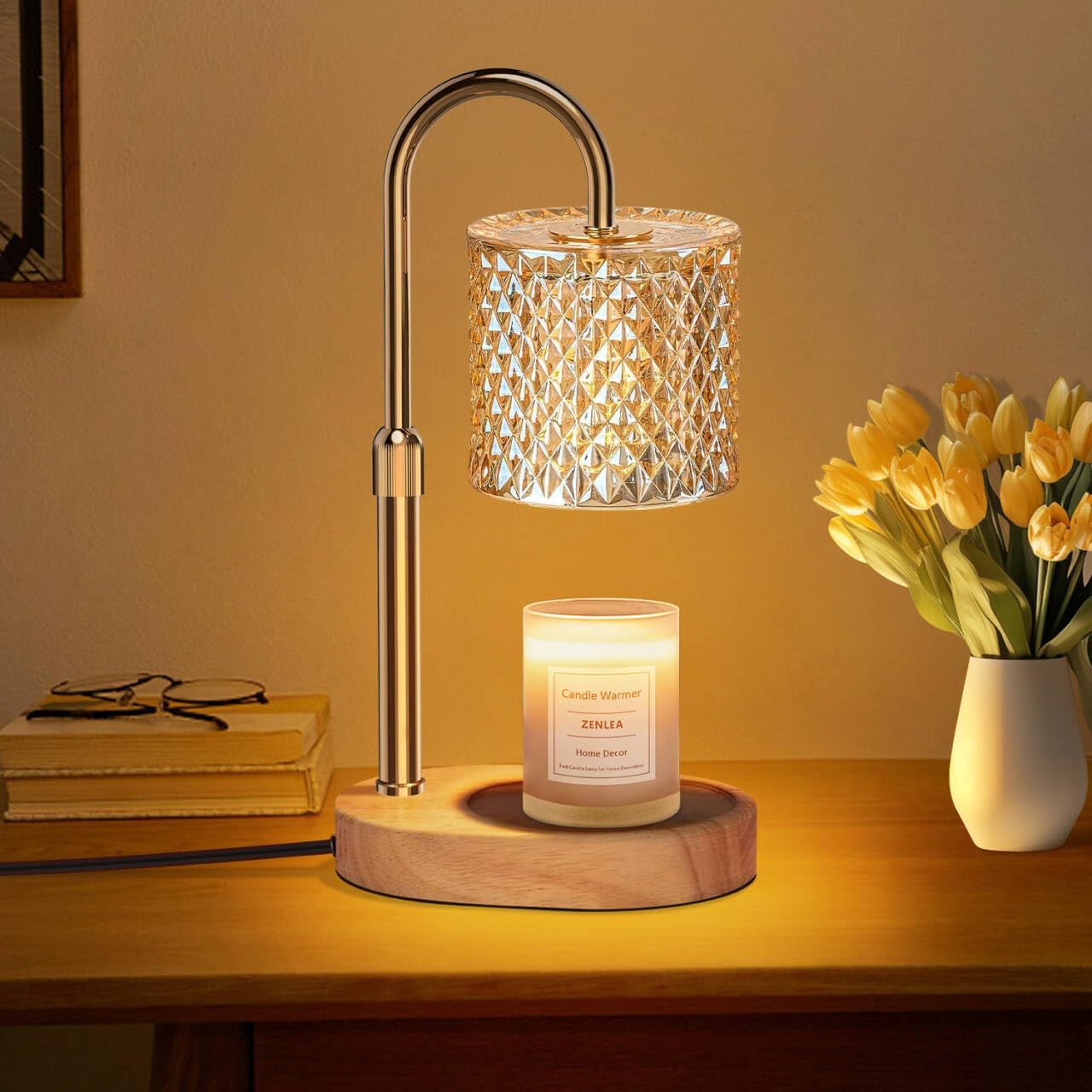 ZENLEA Candle Warmer Lamp with Timer and Dimmer