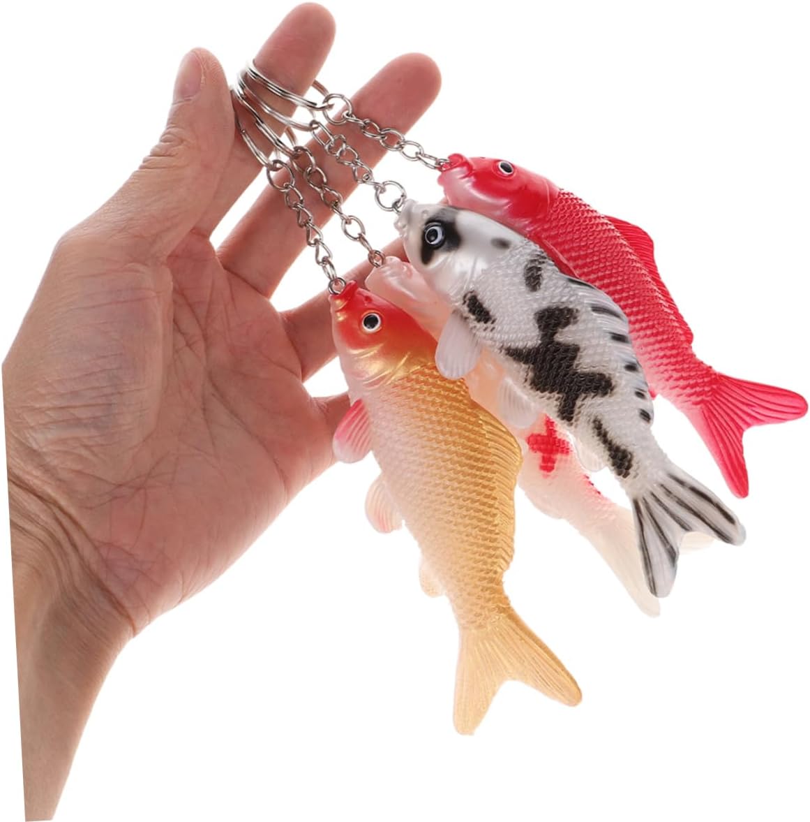 Zerodeko 8pcs Cute Fish Keychain Set