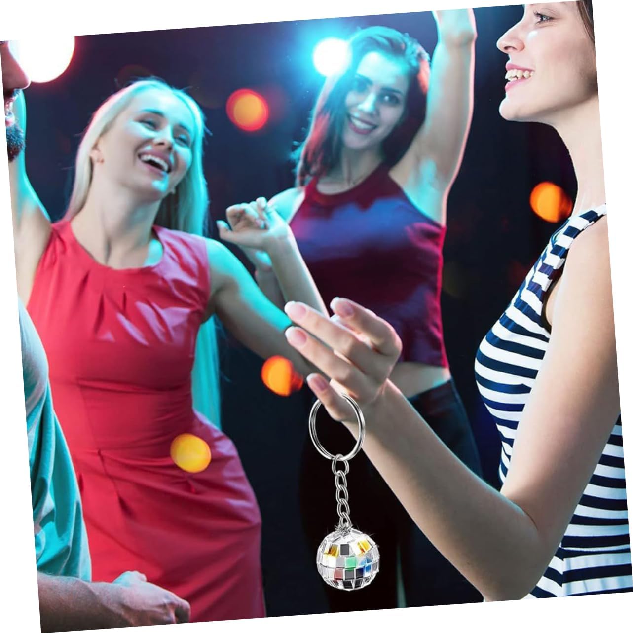 Disco Ball Keychain Party Favors Retro Decor