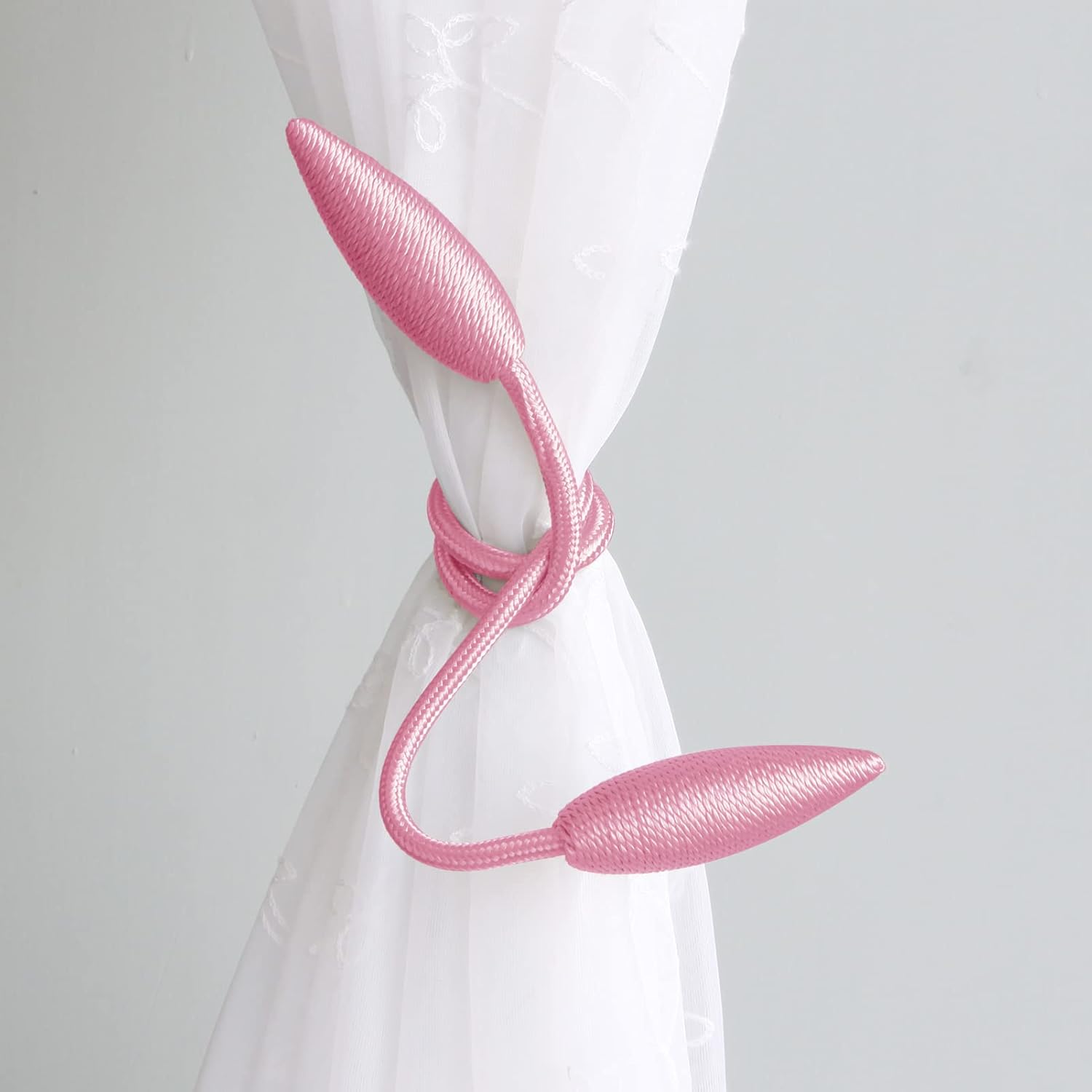 Valea Home 2 Pieces Pink Curtain Tiebacks Holdbacks