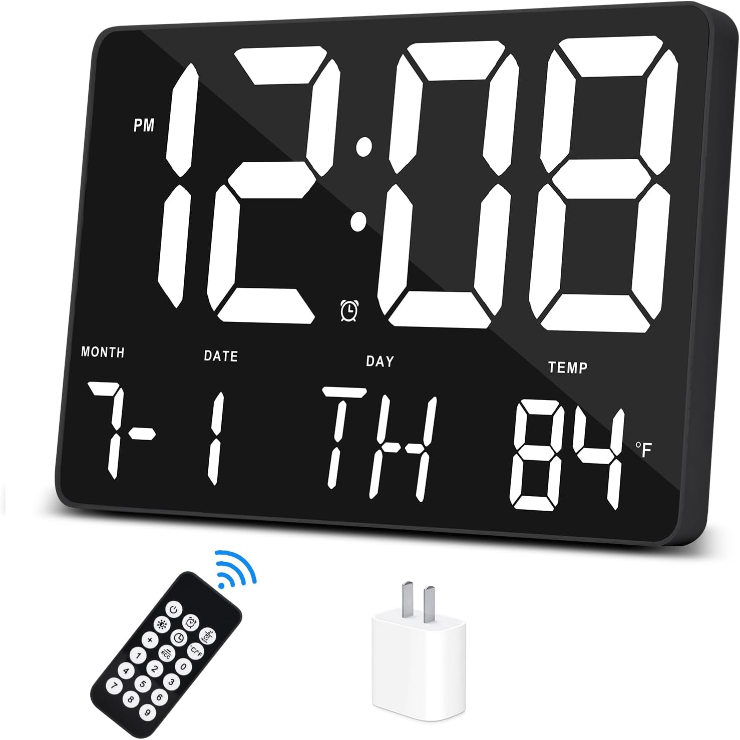Amgico Digital Alarm Clock with Snooze and Temperature