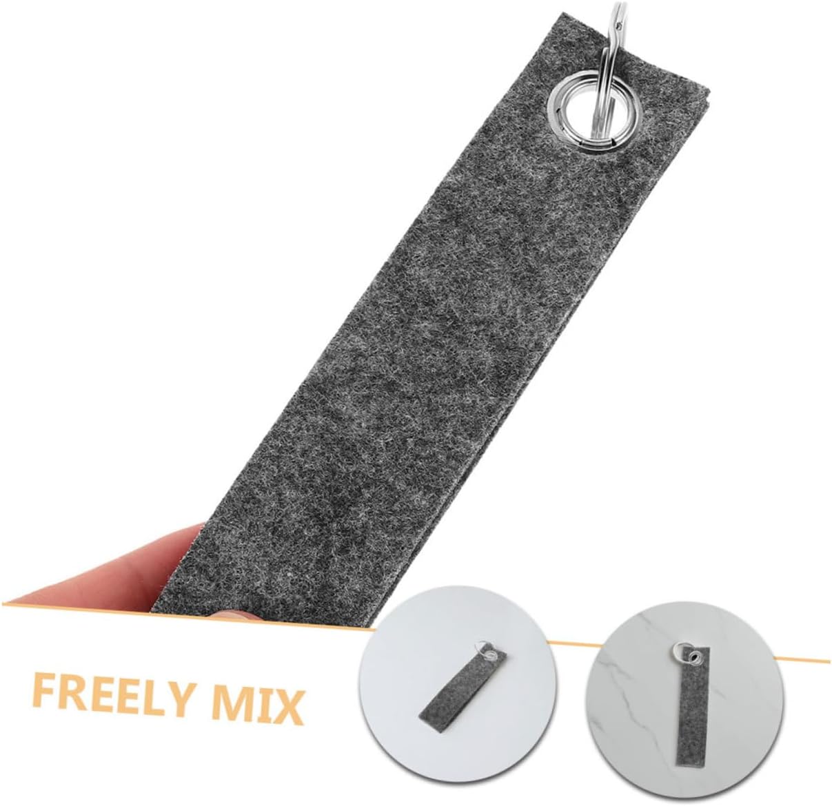 100pcs Felt Keychain Blanks for DIY Crafts and Bag Charms