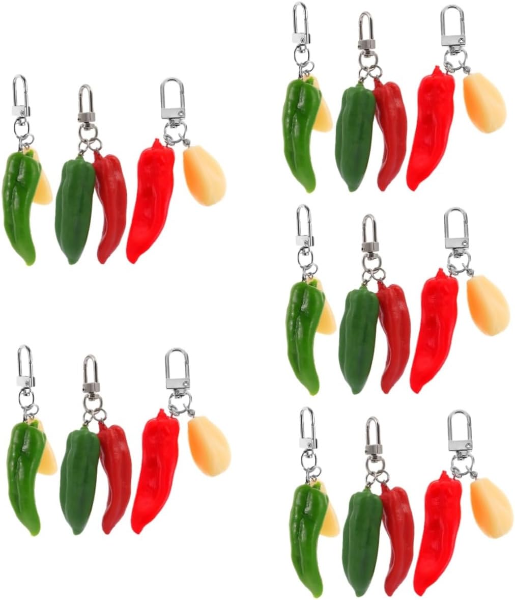 Chili Keychain Stylish Keychain for Car Keys and Bags