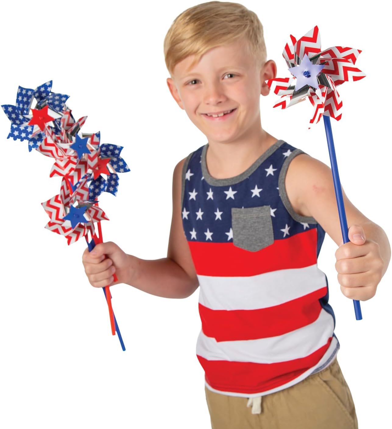 Fun Express Patriotic Pinwheels 36pk 11 Inch