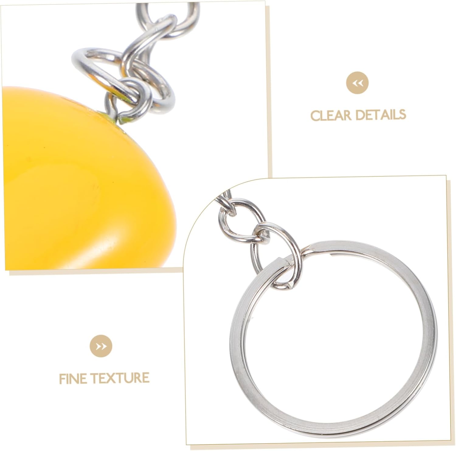 Luxshiny 10pcs Mango Keychain Bag Pendants