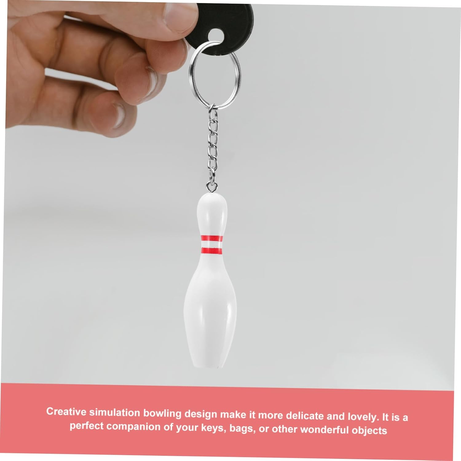 BESTonZON Bowling Keychains Cute Cartoon Design